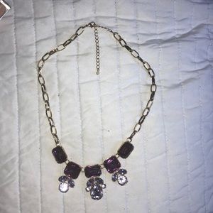 super cute purple jewl necklace